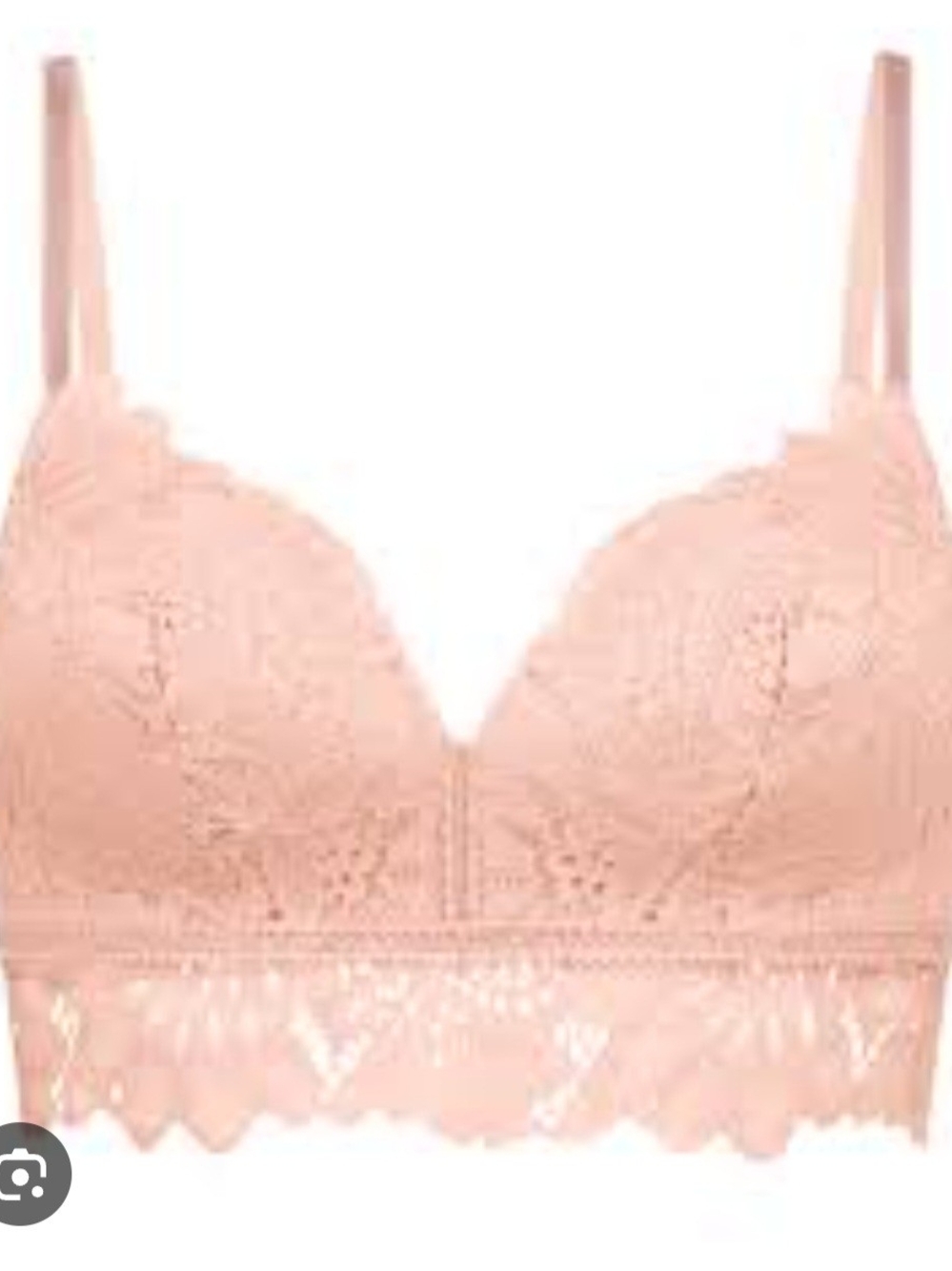 sophie b.🛍 Lace Longline Bralette in Blush